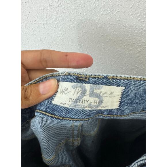 We The Free High Rise Raw Hem Skinny Jeans Size 25 - Picture 4 of 6